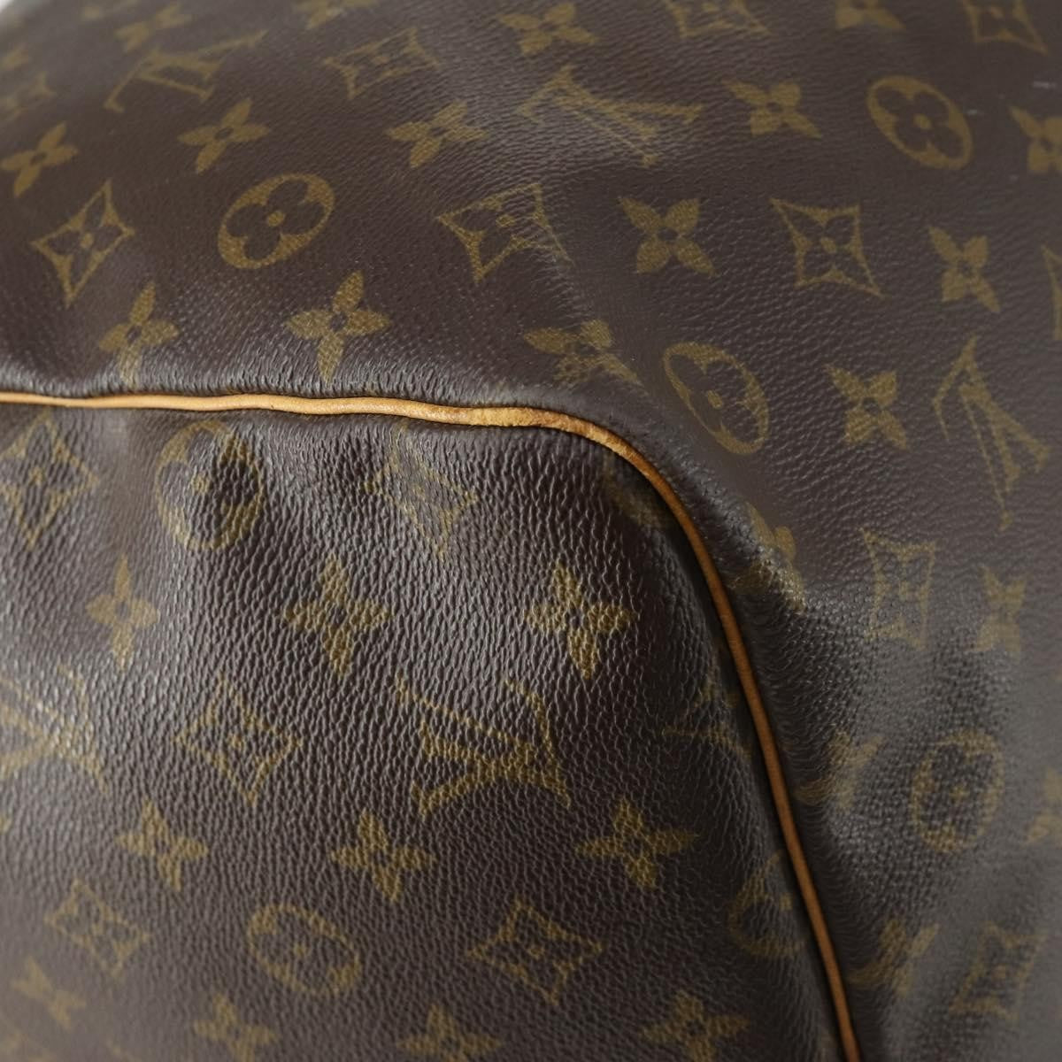 Louis Vuitton Keepall Bag Monogram Canvas, BROWN, CANVAS, Travel bag