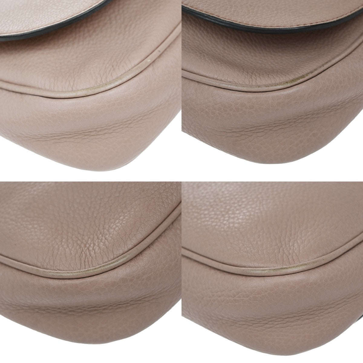 Gucci Soho Chain Crossbody Bag Leather, PINK, LEATHER, Shoulder bag