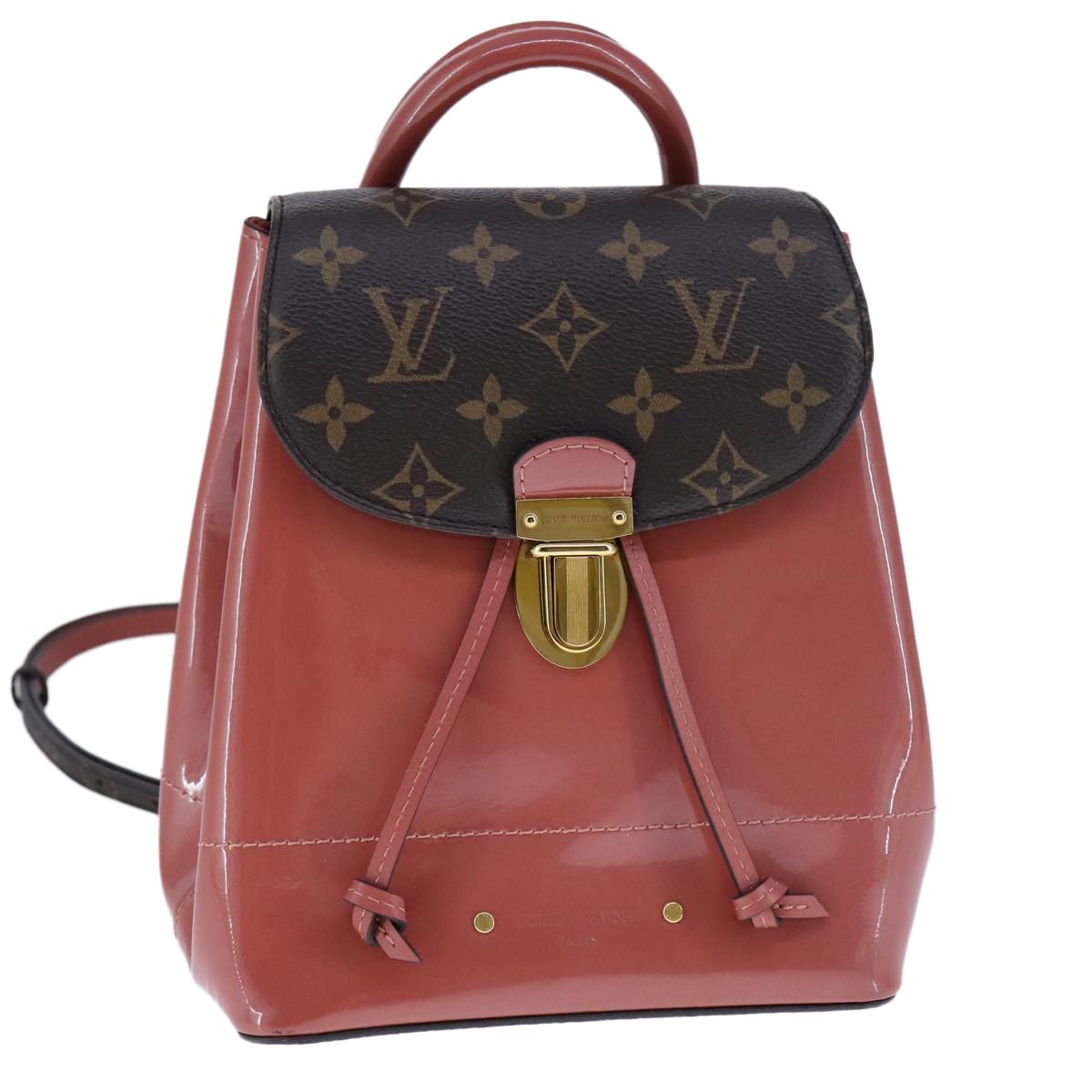 Louis Vuitton Hot Springs Backpack Monogram Vernis, PINK, CANVAS, Backpack