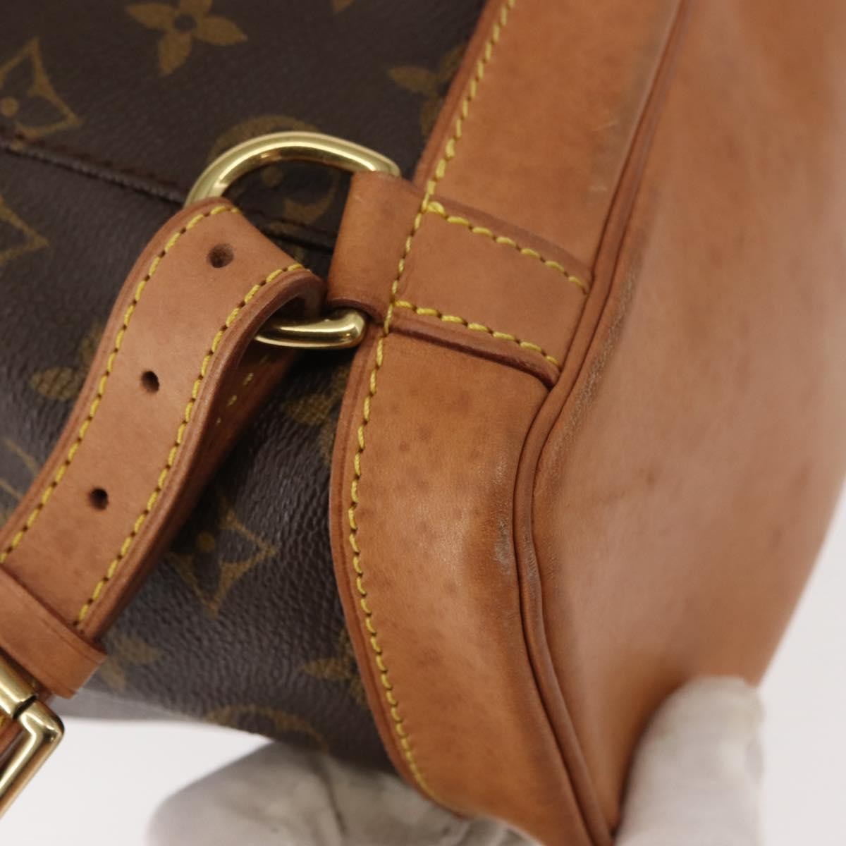 Louis Vuitton Vintage Montsouris Backpack Monogram Canvas, BROWN, CANVAS, Backpack