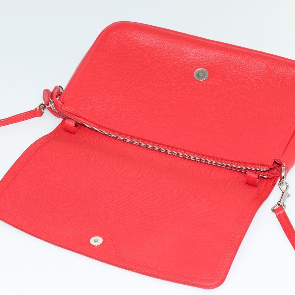 Louis Vuitton Essential Cuir Boheme Handbag Leather, Red, Leather, Shoulder Bag