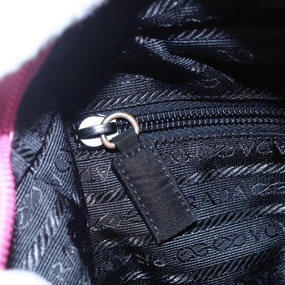 Prada Vintage Zip Tote Tessuto, PINK, NYLON, Tote bag
