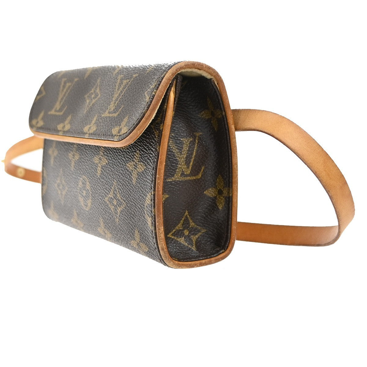 Louis Vuitton Florentine Waist Bag Monogram Canvas, BROWN, CANVAS, Clutche & pouche