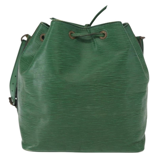 Louis Vuitton Petit Noe Handbag Epi Leather, GREEN, LEATHER, Shoulder bag