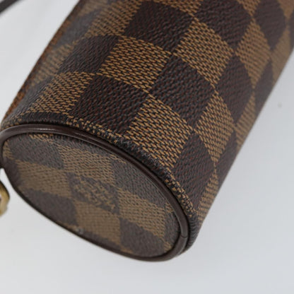 Louis Vuitton Papillon Pochette Damier, BROWN, CANVAS, Clutche & pouche
