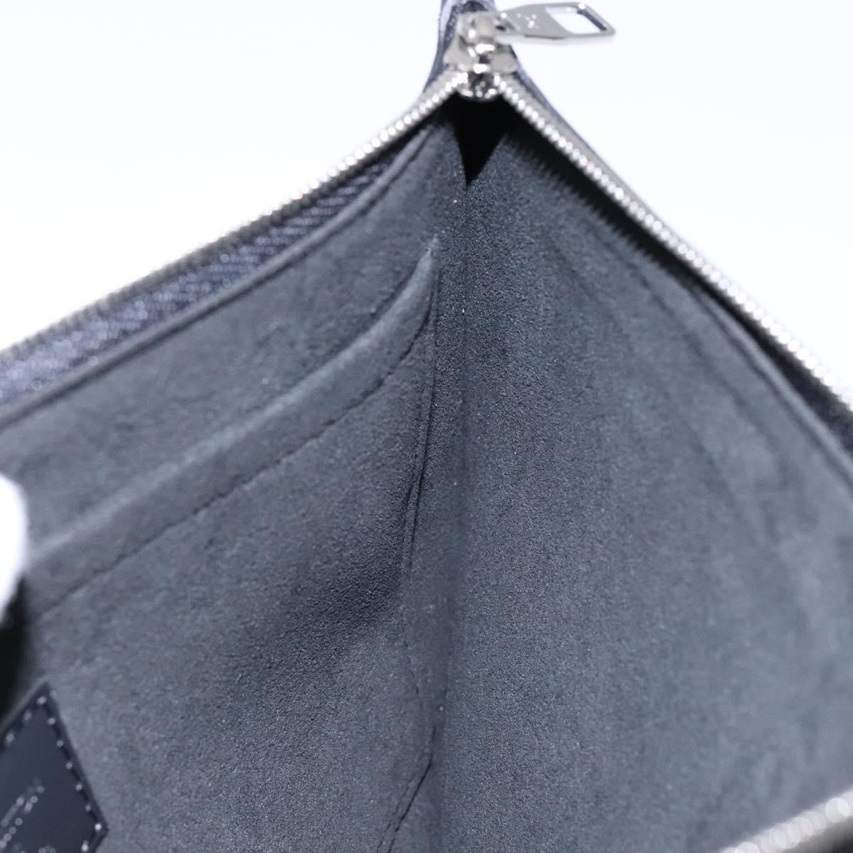 Louis Vuitton Neverfull Pochette Epi Leather, BLACK, LEATHER, Tote bag