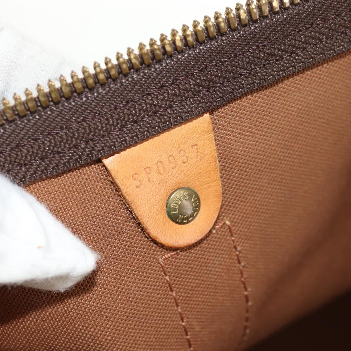 Louis Vuitton Keepall Bag Monogram Canvas, BROWN, CANVAS, Travel bag