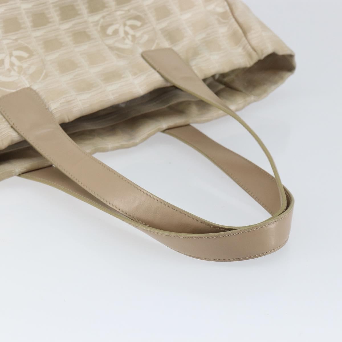 Chanel Travel Line Tote Nylon, BEIGE, NYLON, Tote bag