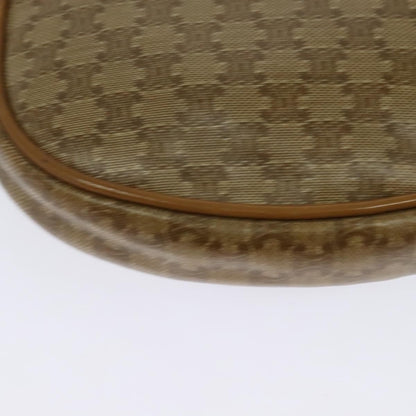 Celine Vintage Macadam Shoulder Bag Canvas, BEIGE, CANVAS, Shoulder bag