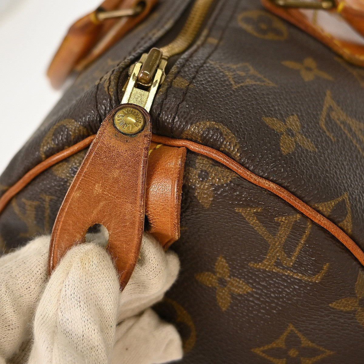 Louis Vuitton Speedy Handbag Monogram Canvas, BROWN, CANVAS, Handbag