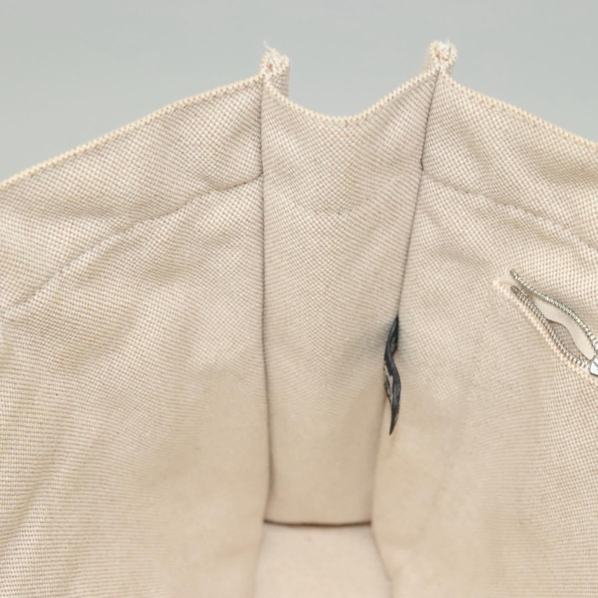 Hermes Fourre Tout Tote Toile, BEIGE, CANVAS, Tote bag