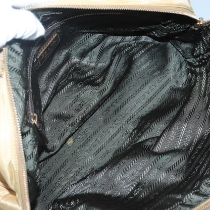 Prada Vintage Handbag Canvas, GOLD, NYLON, Handbag