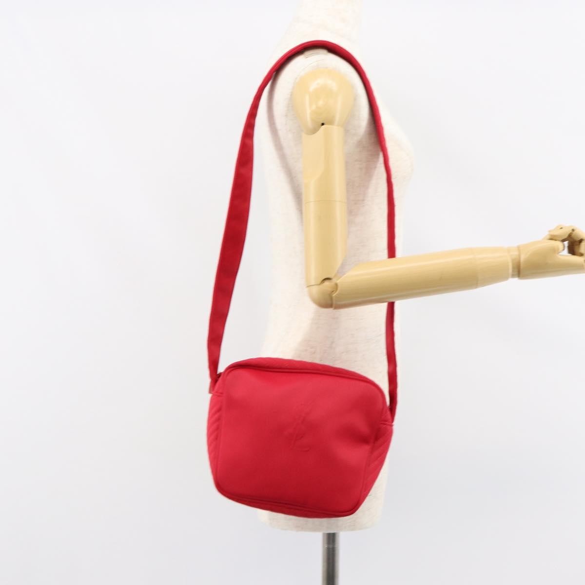 Saint Laurent Vintage Shoulder Bag Nylon, RED, NYLON, Shoulder bag