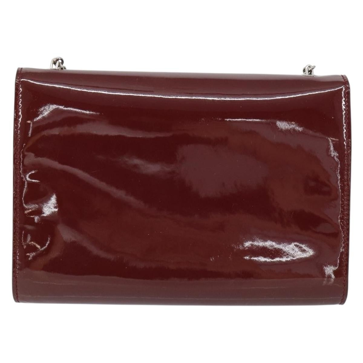 Salvatore Ferragamo Vala Chain Shoulder bag Patent leather, RED, PATENT_LEATHER, Shoulder bag
