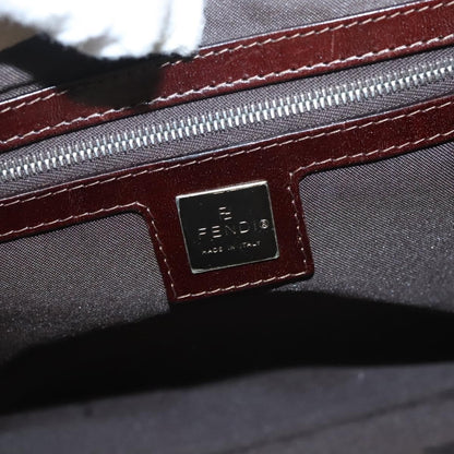 Fendi Vintage FF Buckle Shoulder Bag Canvas, WHITE, CANVAS, Shoulder bag