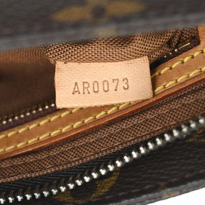 Louis Vuitton Trotteur Handbag Monogram Canvas, Brown, Canvas, Shoulder Bag
