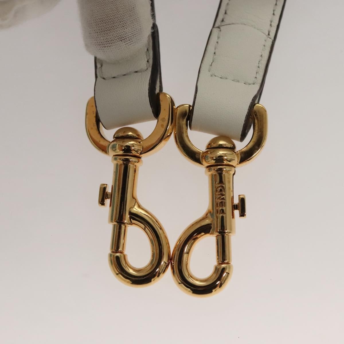 Fendi By The Way Satchel Printed Leather, BLUE, LEATHER, Handbag