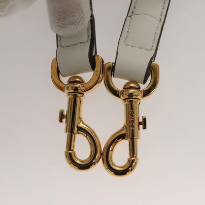 Fendi By The Way Satchel Printed Leather, BLUE, LEATHER, Handbag