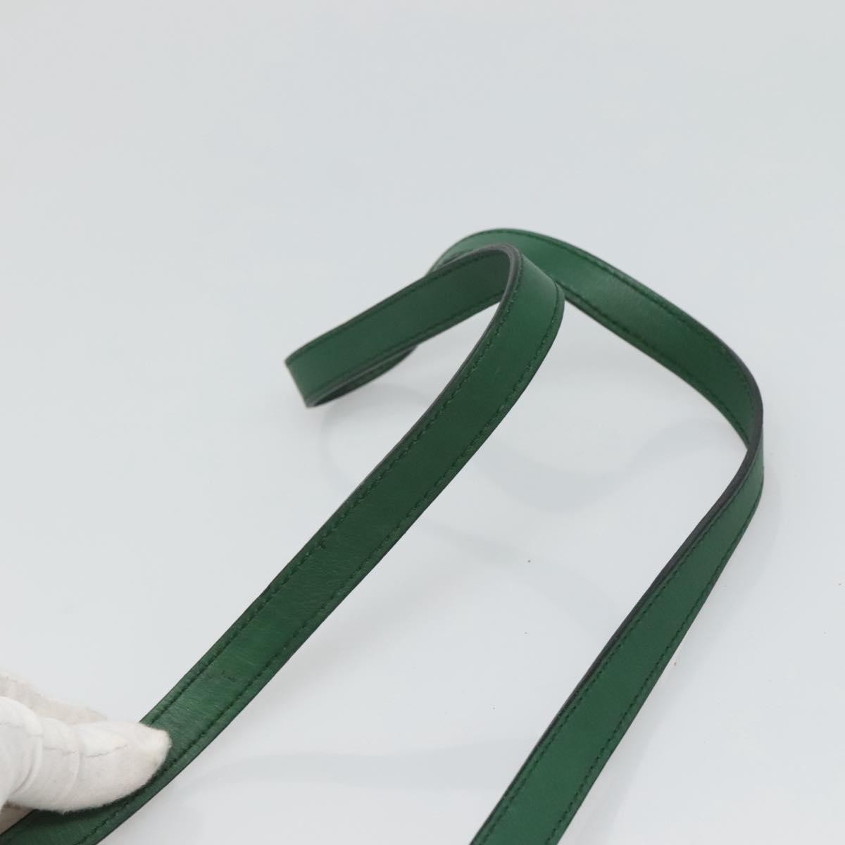 Celine Chain Shoulder Bag Leather, GREEN, LEATHER, Shoulder bag