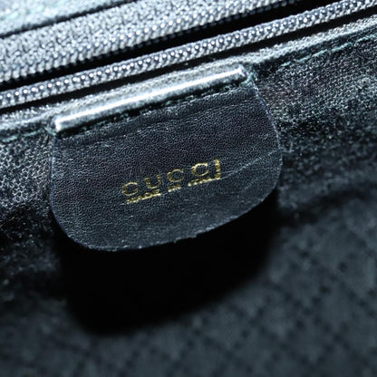 Gucci Vintage Bamboo Backpack Leather, BLACK, LEATHER, Backpack