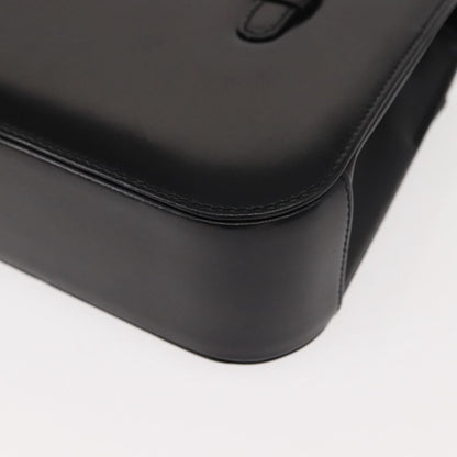 Gucci Vintage Handbag Leather, BLACK, LEATHER, Handbag