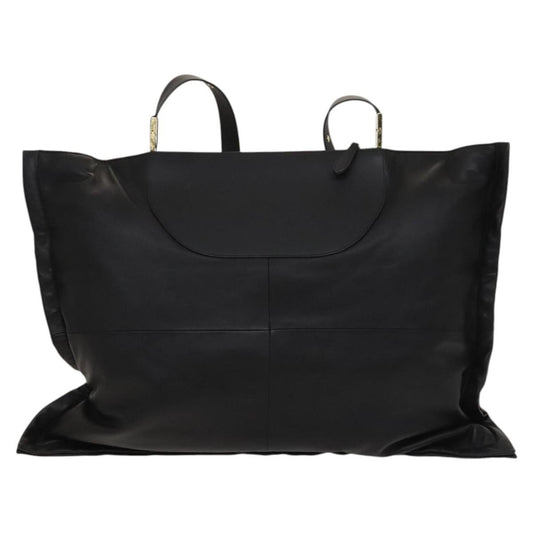 Burberry Vintage Shoulder Bag Leather, BLACK, LEATHER, Shoulder bag