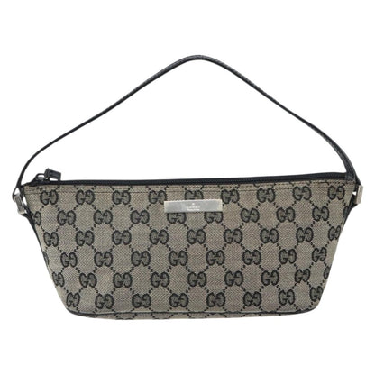 Gucci Vintage Boat Pochette GG Canvas, BLACK, CANVAS, Clutche & pouche