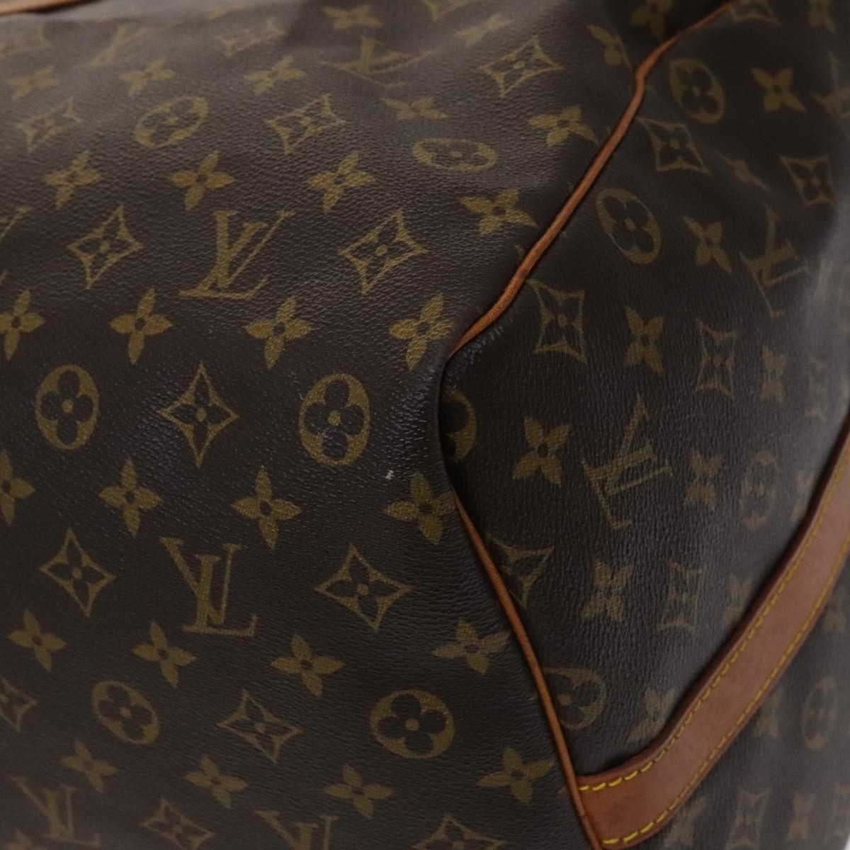 Louis Vuitton Keepall Bandouliere Bag Monogram Canvas, BROWN, CANVAS, Travel bag