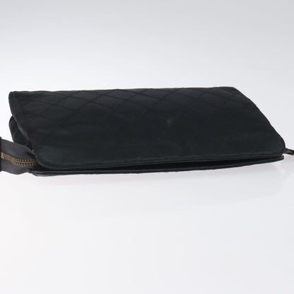 Chanel Vintage Clutch Silk, BLACK, SATIN, Clutche & pouche