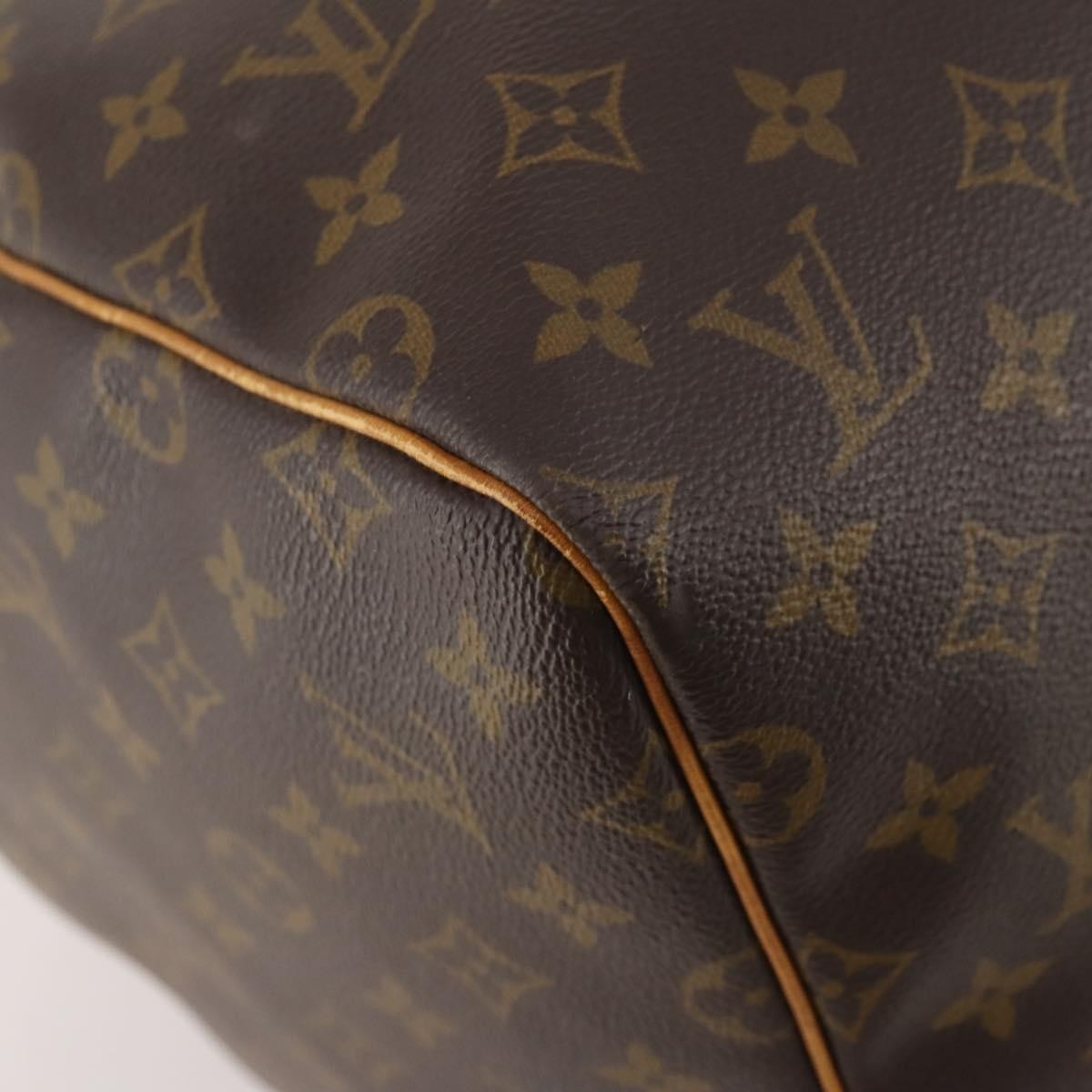 Louis Vuitton Keepall Bag Monogram Canvas, BROWN, CANVAS, Travel bag