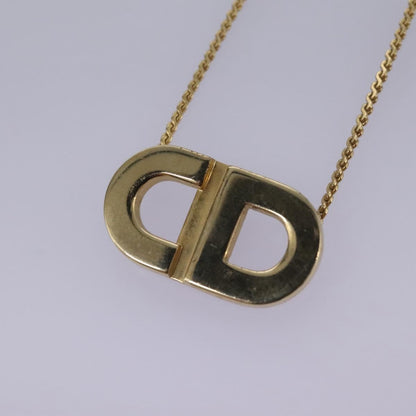 Christian Dior CD Pendant Necklace Gold-plated, GOLD, METAL, Necklace