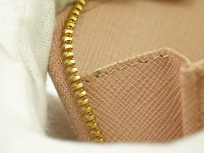 Prada Saffiano Coin Purse Leather, PINK, LEATHER, Wallets