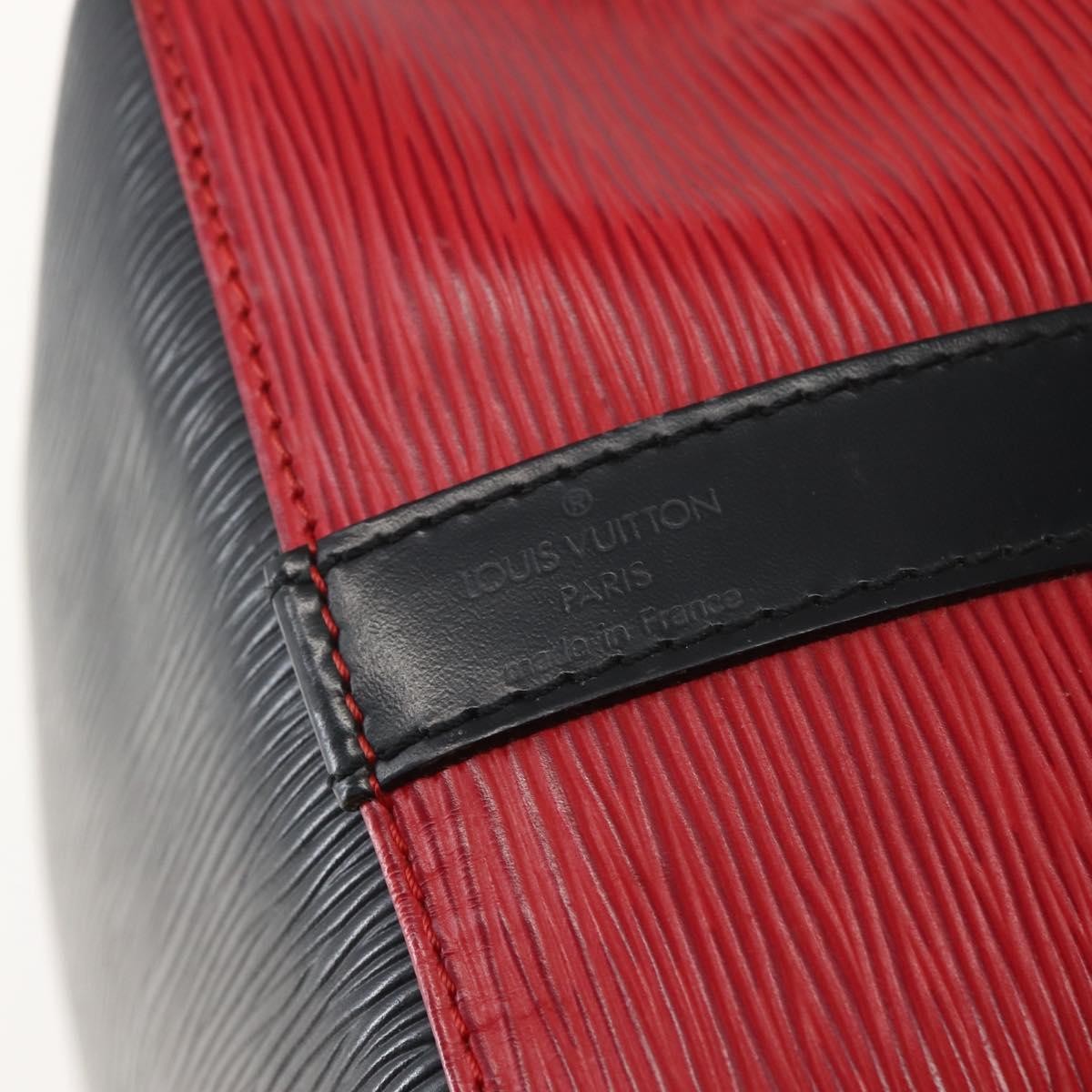 Louis Vuitton Bicolor Petit Noe Handbag Epi Leather, RED, LEATHER, Handbag