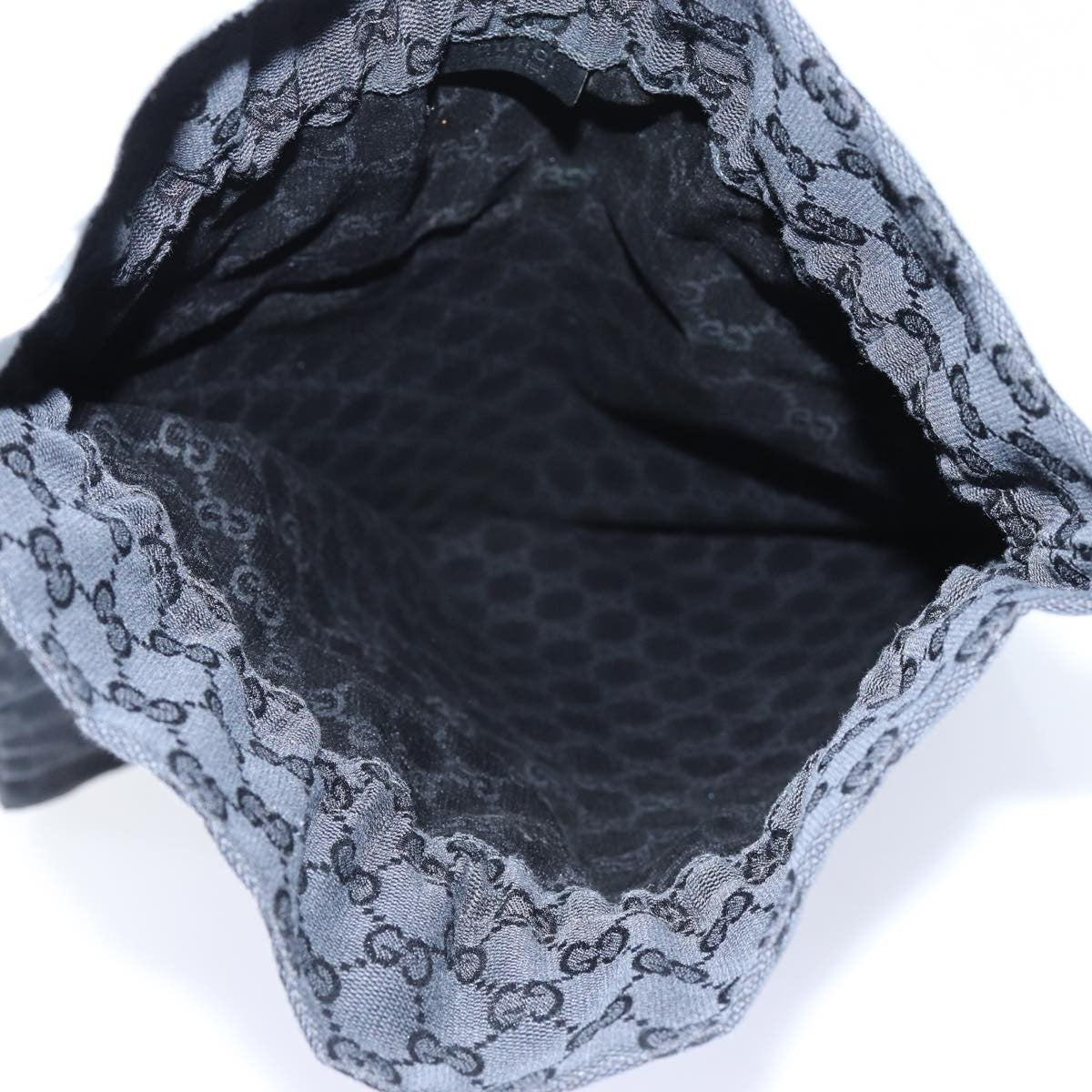 Gucci Vintage Web Drawstring Bucket Bag GG Coated Canvas, BLACK, CANVAS, Clutche & pouche