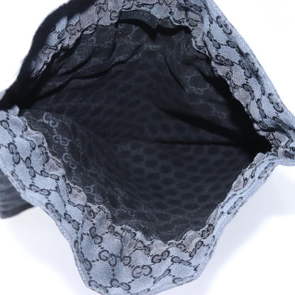 Gucci Vintage Web Drawstring Bucket Bag GG Coated Canvas, BLACK, CANVAS, Clutche & pouche