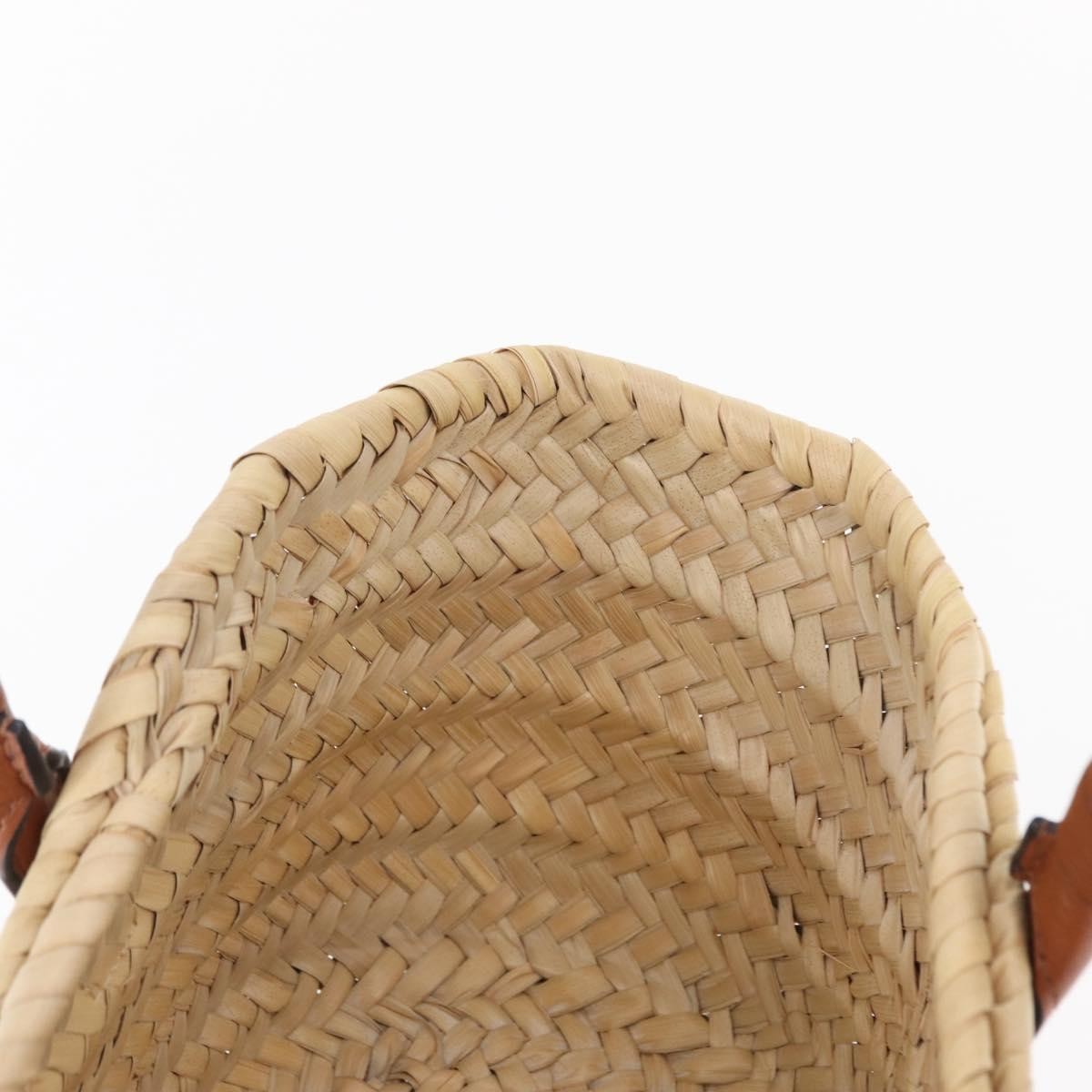 Chloe Marcie Basket Bag Raffia and Leather, BEIGE, WICKER, Handbag