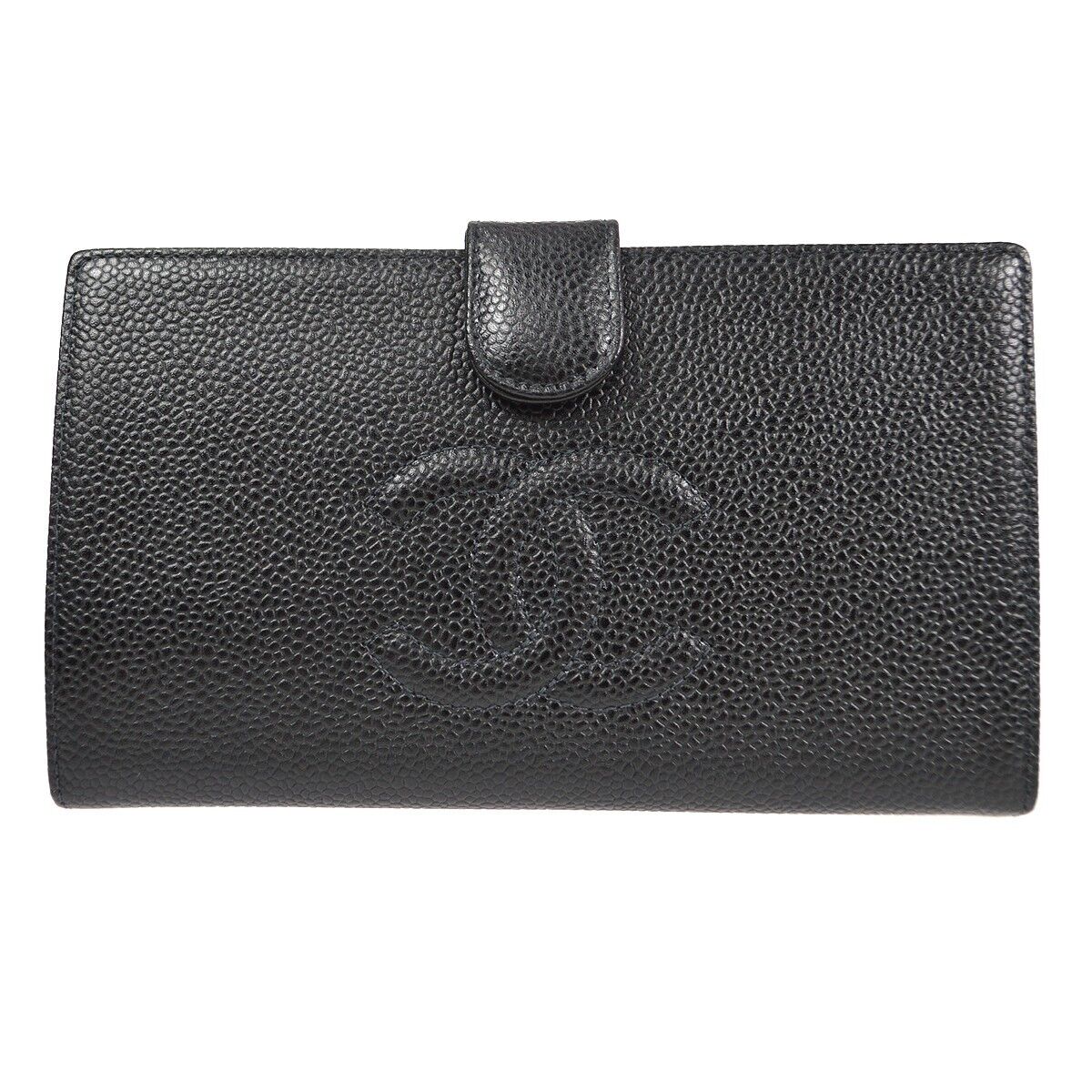 Chanel Timeless CC French Wallet Caviar, BLACK, LEATHER, Wallets