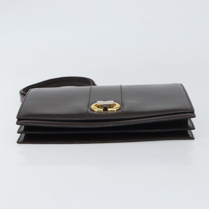 Gucci Vintage Shoulder Bag Leather, BROWN, LEATHER, Shoulder bag