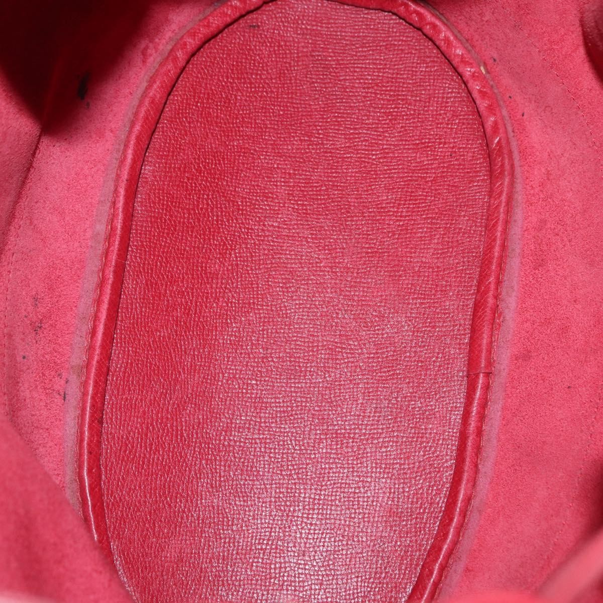 Hermes Market Handbag Leather, RED, LEATHER, Shoulder bag