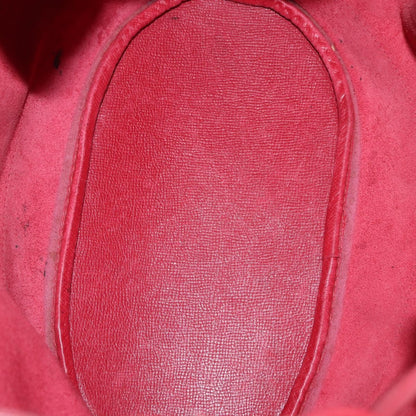 Hermes Market Handbag Leather, RED, LEATHER, Shoulder bag