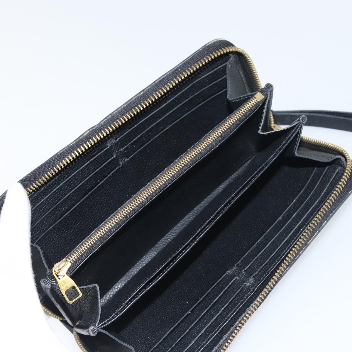 Louis Vuitton Zippy Wallet NM Leather Empreinte, BLACK, LEATHER, Wallets