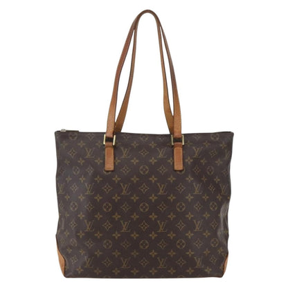 Louis Vuitton Cabas Mezzo Monogram Canvas, BROWN, CANVAS, Tote bag