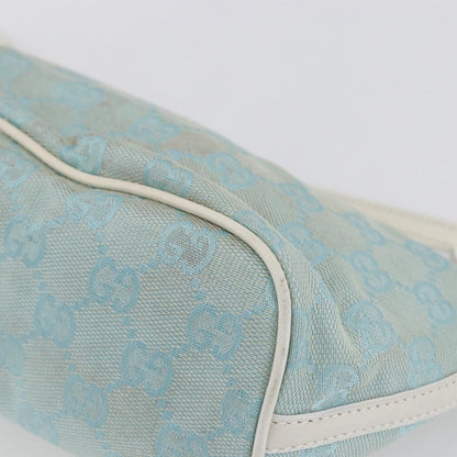 Gucci Vintage Boat Pochette GG Canvas, BLUE, CANVAS, Clutche & pouche
