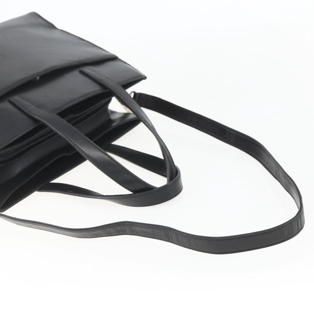 Loewe Vintage Anagram Tote Leather, BLACK, LEATHER, Tote bag