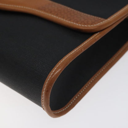 Christian Dior Vintage Flap Crossbody Bag Canvas, BLACK, CANVAS, Shoulder bag