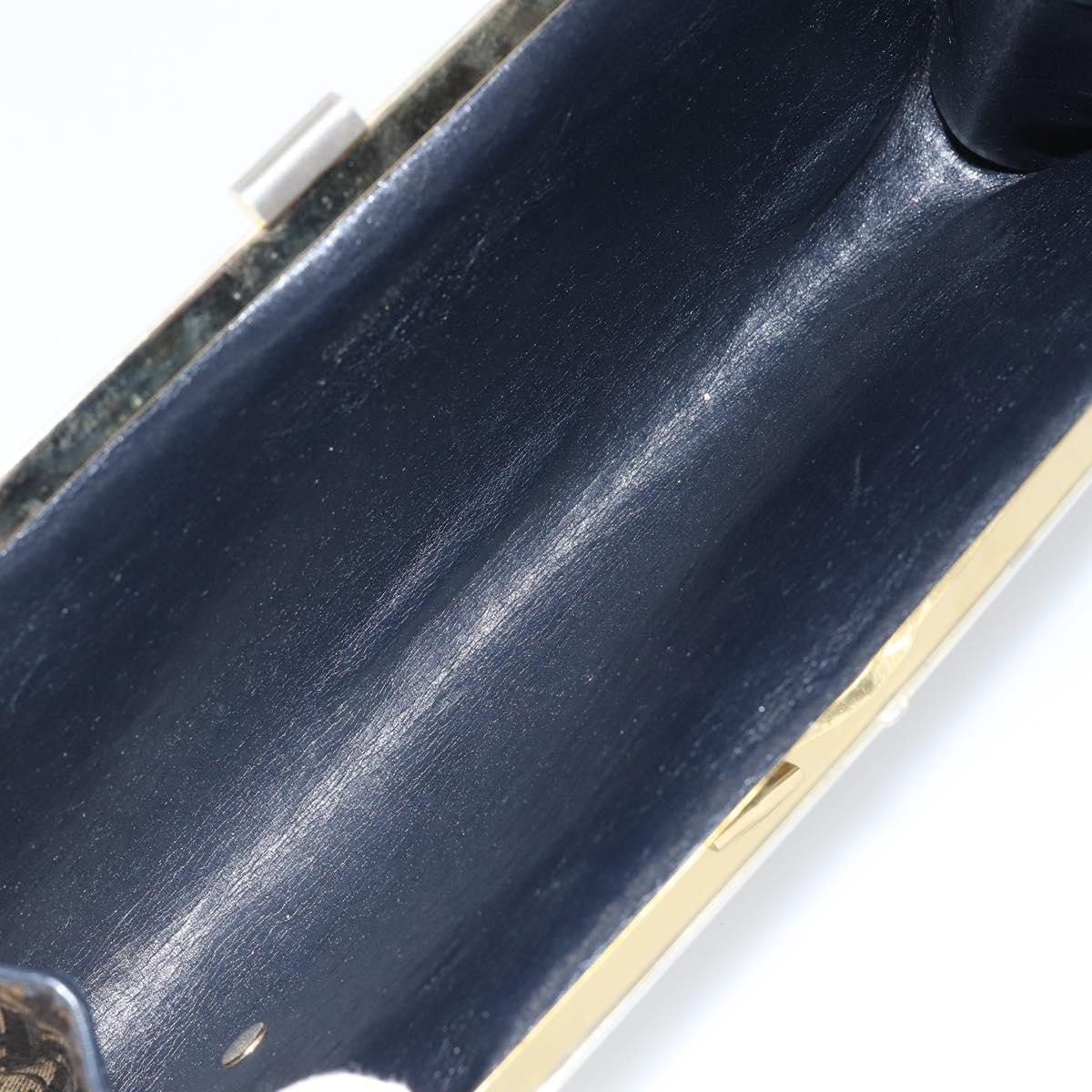 Christian Dior Vintage Trotter Pouch Diorissimo Canvas, NAVY, CANVAS, Clutche & pouche