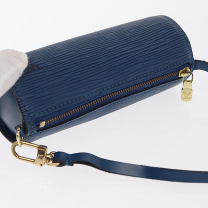Louis Vuitton Soufflot Pochette Epi Leather, BLUE, LEATHER, Clutche & pouche