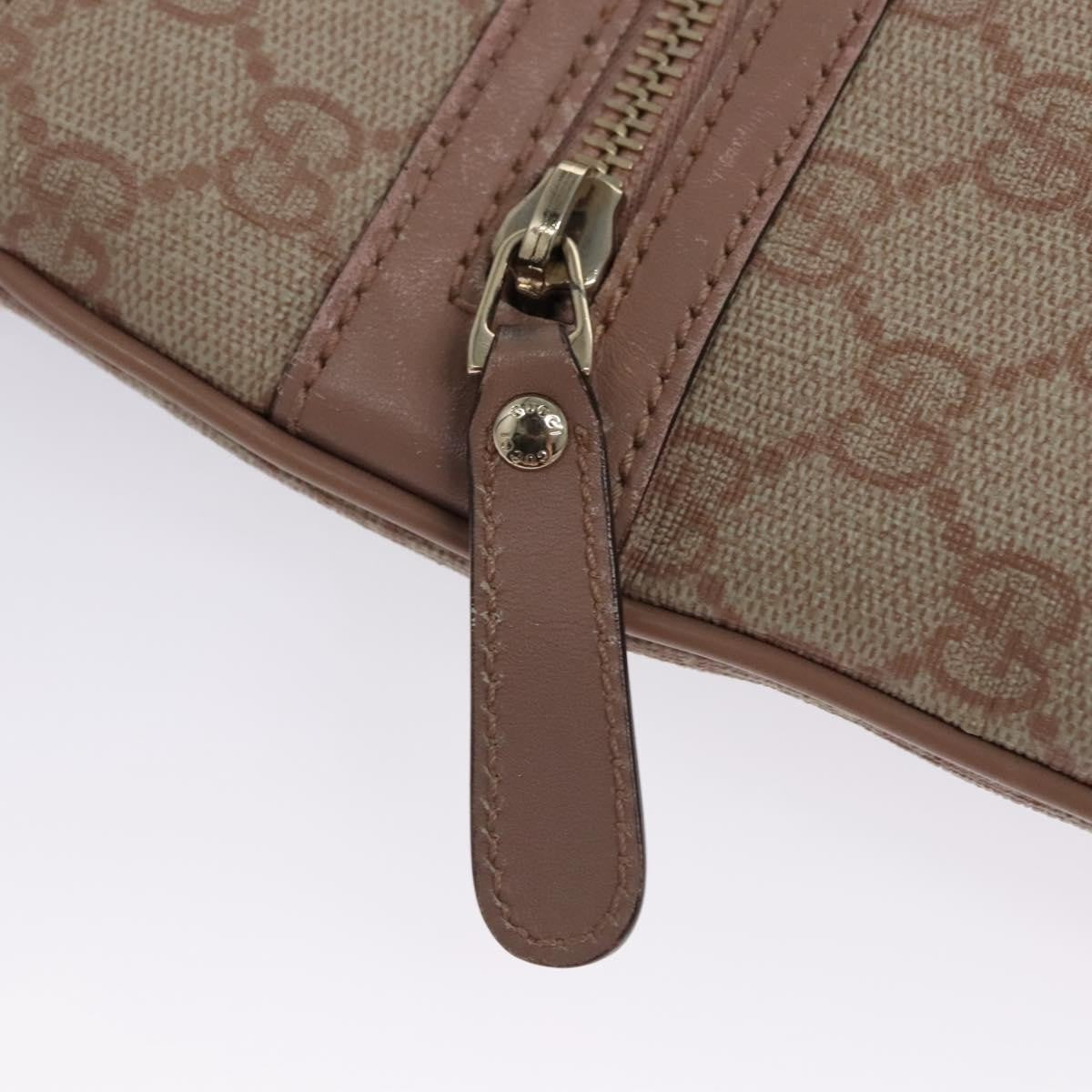 Gucci Front Zip Flat Messenger Bag GG Coated Canvas, BEIGE, CANVAS, Shoulder bag