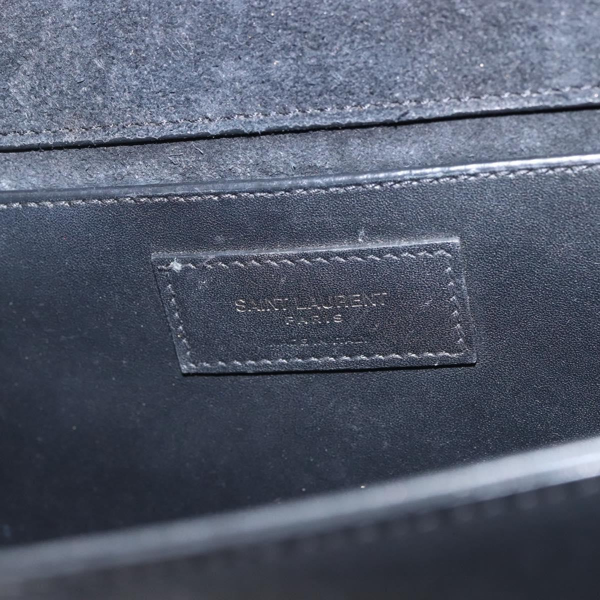 Saint Laurent Classic Monogram Tassel Crossbody Bag Suede, BLACK, SUEDE, Shoulder bag