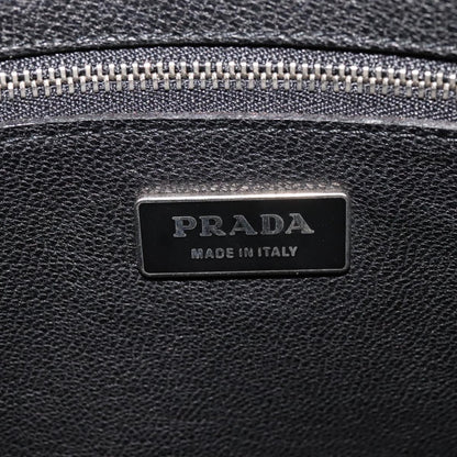 Prada Vintage Pouch Leather, BLACK, LEATHER, Clutche & pouche